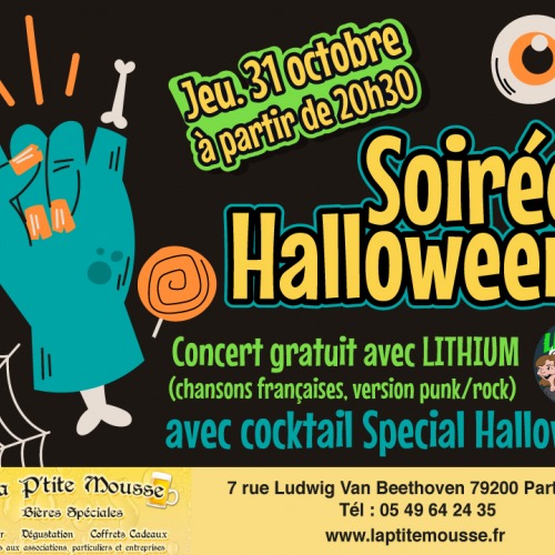 Soirée Halloween à La Ptite Mousse ! 